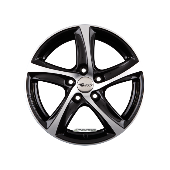 BROCK - B25 SCHWARZ GLANZ VOLL-POLIERT (SGVP) 7,5X17 LK:5/114,3 ET:38 ML:72,6